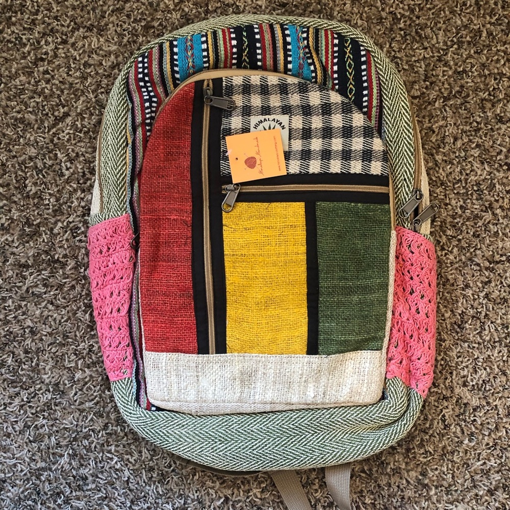 UNISEX Natural Himalayan Hemp Backpack